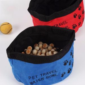 Portable Canvas Folding Travel Bowl - PetCareSunday
