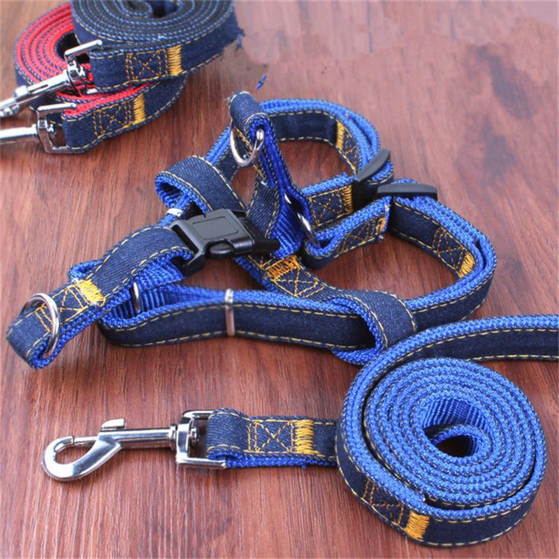 37BC7370A5BD7C73C26B08BB22B44B6C Colorful Jean Denim Leash - PetCareSunday