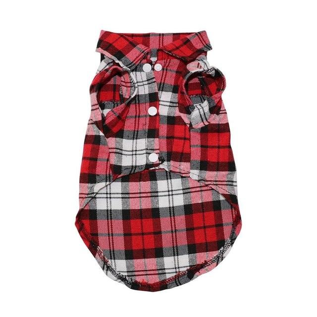 599B1D34D15AFC7723F59BF9D72BA436 Plaid Dog Summer Clothes - PetCareSunday