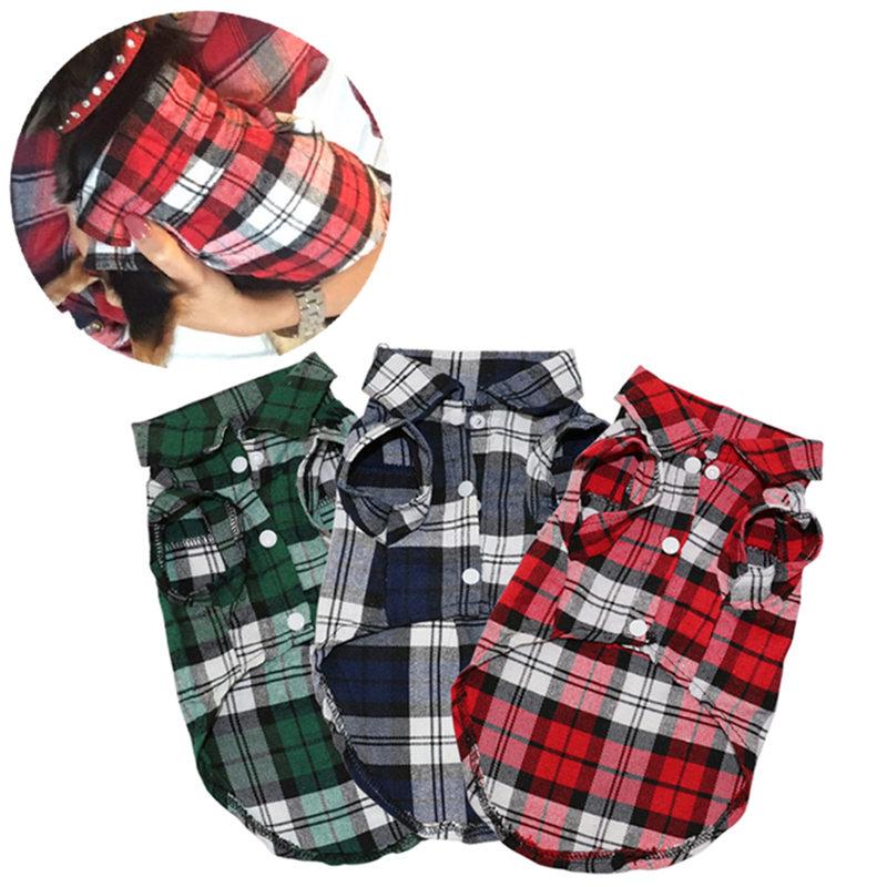 6CFD7362DD87EE649508B39882F5D671 Plaid Dog Summer Clothes - PetCareSunday