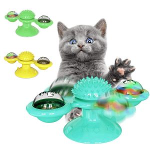 Rotate Windmill Cat Toy - PetCareSunday