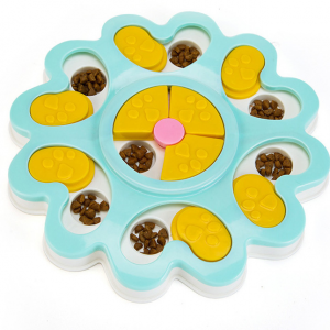 Educational Flower Design Dog Bowl - PetCareSunday