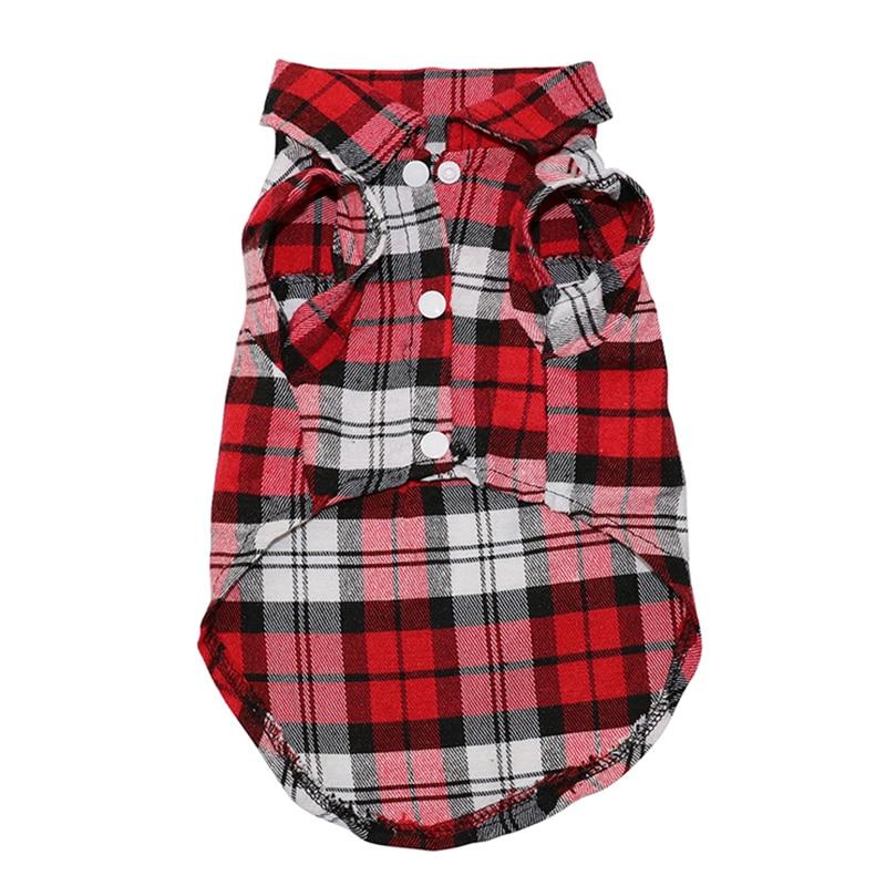 8AB9DA9A1656E07E0F2F74A35A277154 Plaid Dog Summer Clothes - PetCareSunday