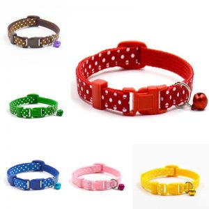 Dot Printed Little Dog Collar - PetCareSunday