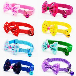 Pet Collars With Bowknot - PetCareSunday