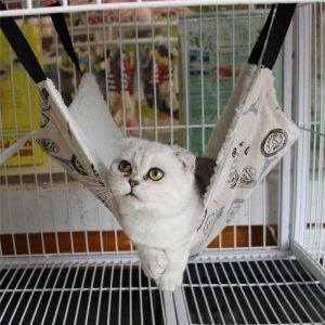Winter Hammock Pet Kitten Cage Bed - PetCareSunday