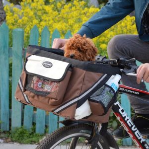 Portable Pet Dog Bicycle Carrier Bag Basket - PetCareSunday